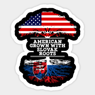 American Grown With Slovak Roots - Gift for Slovak From Slovakia Sticker